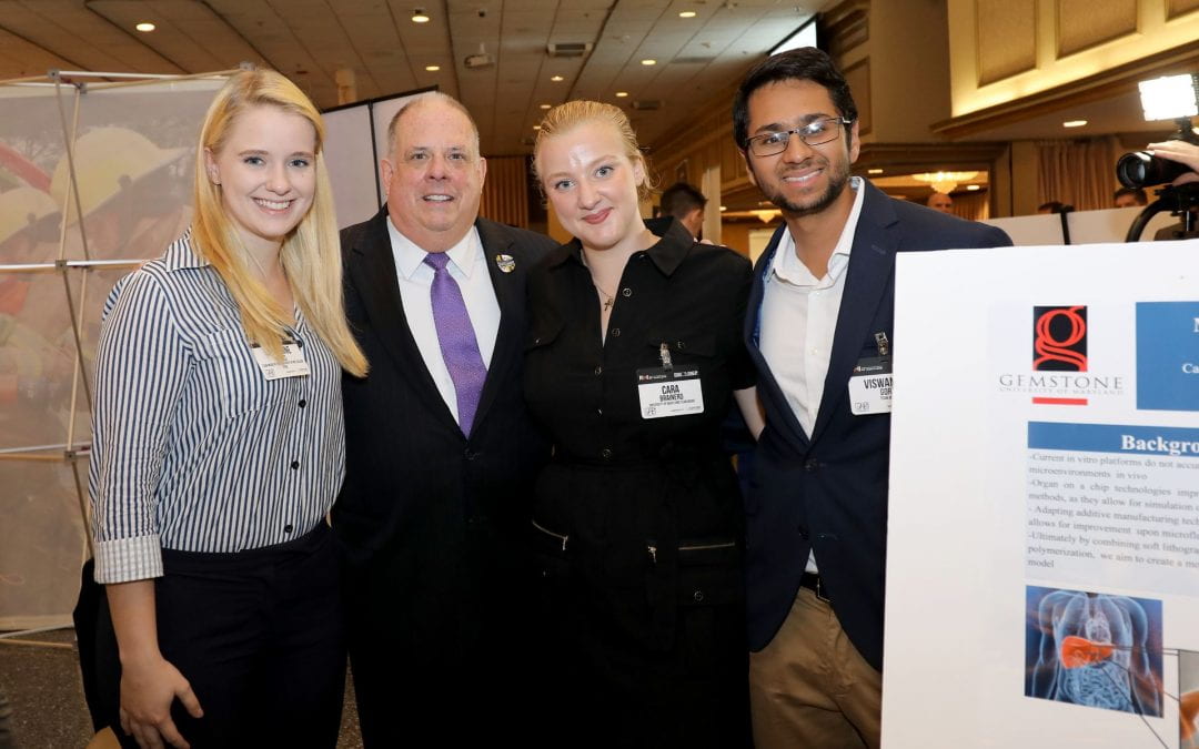 Team MICRO Present their Research to Governor Hogan @ Maryland Manufacturing Day!